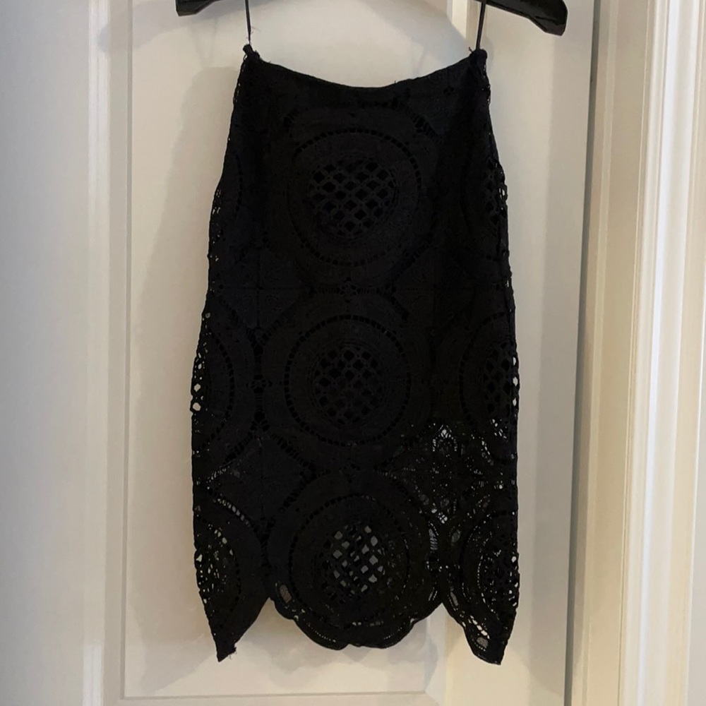 A.peach pencil lace skirt- size S